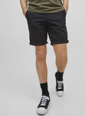 BERMUDA BOWIE CHINO STRETCH, BLACK, thumb