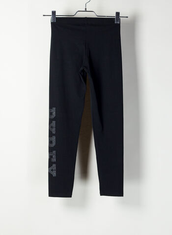 LEGGINGS LOGO GLITTER, NEROGLITTER, small