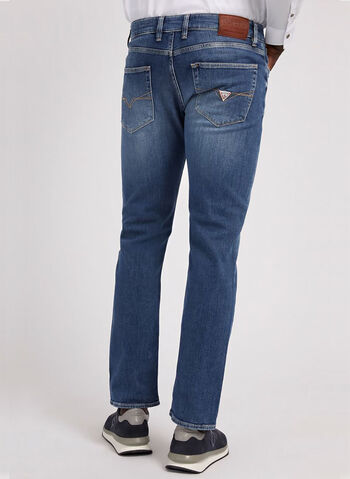 Guess Jeans Uomo Angels – Denim Slim Fit Con Tencel, 5 Tasche, Chiusura Zip
