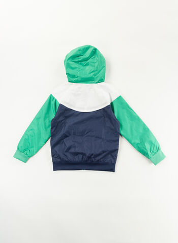 GIACCA WINDRUNNER CON CAPPUCCIO BAMBINO, E5D STADIUM GREEN, small