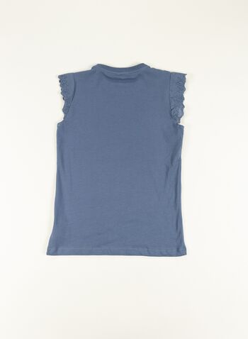 T-SHIRT SMANICATA FALOTTE RAGAZZA, INDIGO, small
