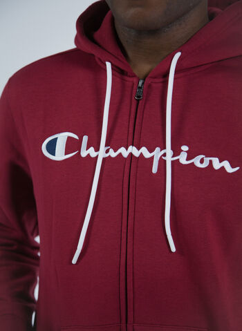 FELPA FULL ZIP CON LOGO, RS508 BORDEAUX, small