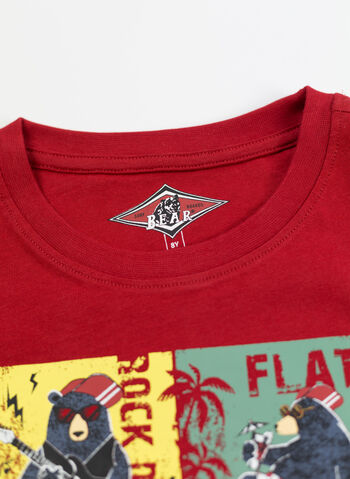 T-SHIRT COOL VIBES RAGAZZO, 857 RED, small