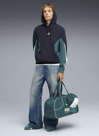 FELPA ESS BLOCK HOODIE, 16 NVY, small