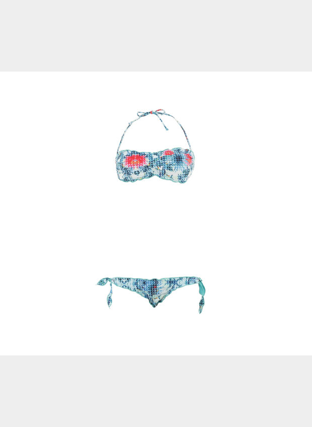 BIKINI TRIS DONNA, VERDEACQUASIMMETRICO, large