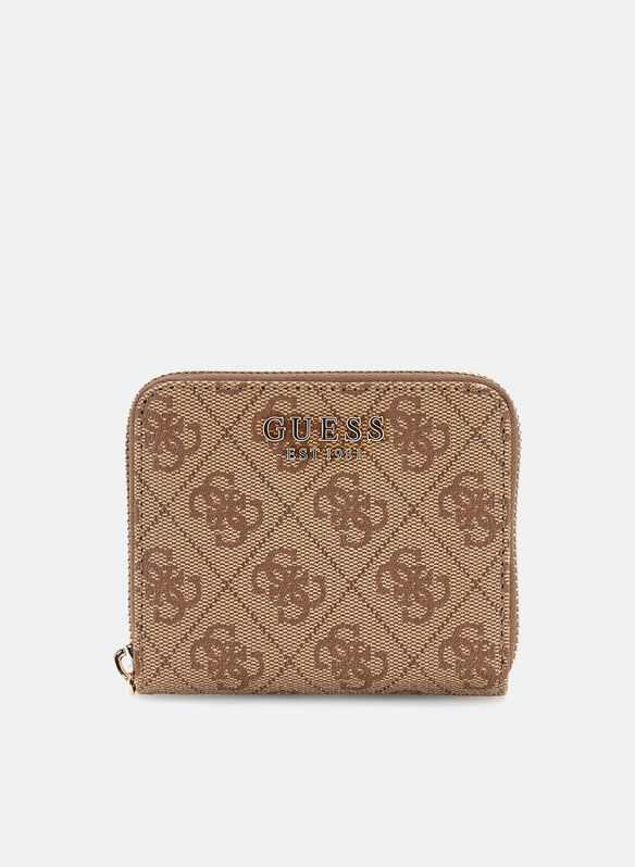 PORTAFOGLIO LAUREL 4G LOGO MINI, LATTE LOGO, medium