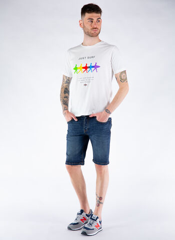 T-SHIRT JUST SURF, 0001WHT, small