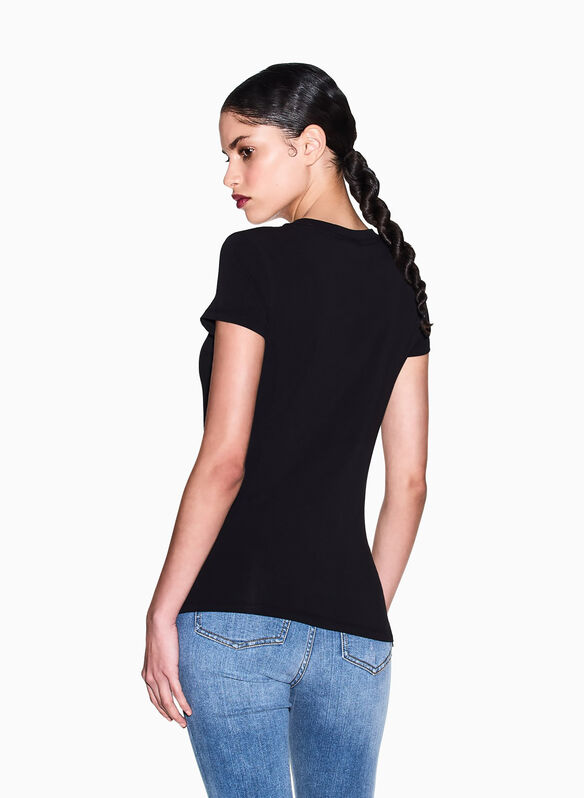 T-SHIRT MICRO LOGO, UC001 BLK, medium