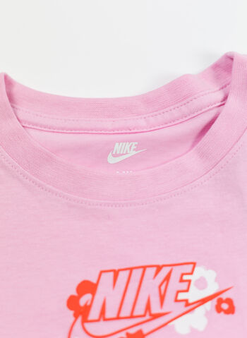 T-SHIRT FLORAL BAMBINA, AAH PINKRED, small