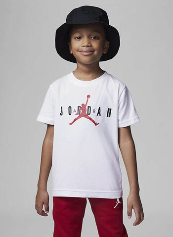 TUTA FULL ZIP + T-SHIRT ESSENTIAL JORDAN BAMBINO, R78 REDWHT, small