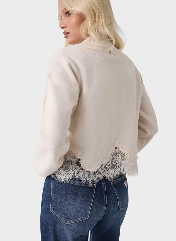 MAGLIONE HAYDEN PIZZO, G9L9 CREMA, medium