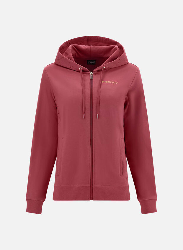 FELPA FULL ZIP BASIC, , large