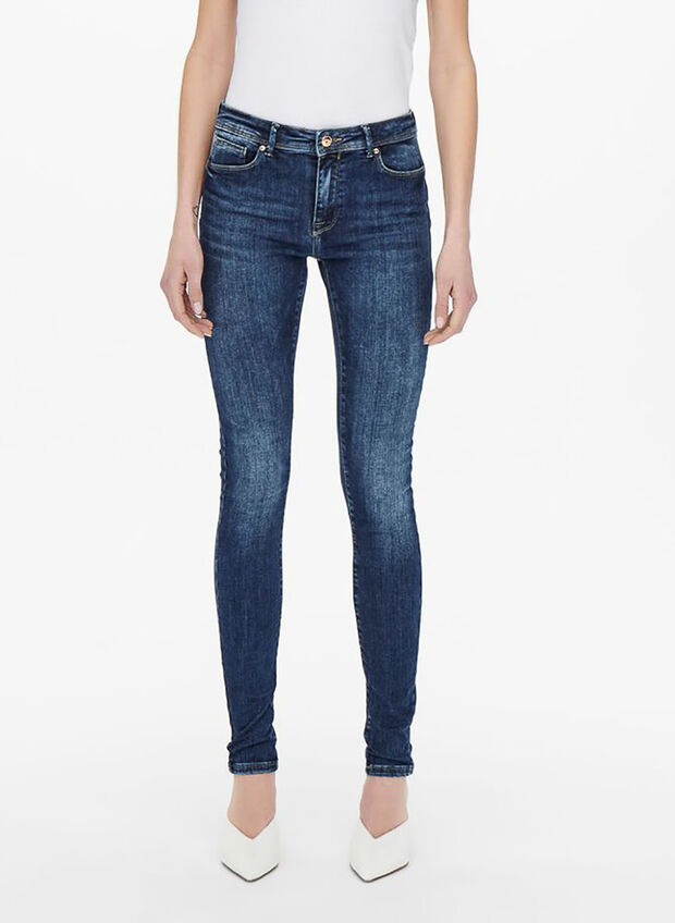 JEANS ONLPUSH SHAPE SKINNY FIT, DARK BLUE, large
