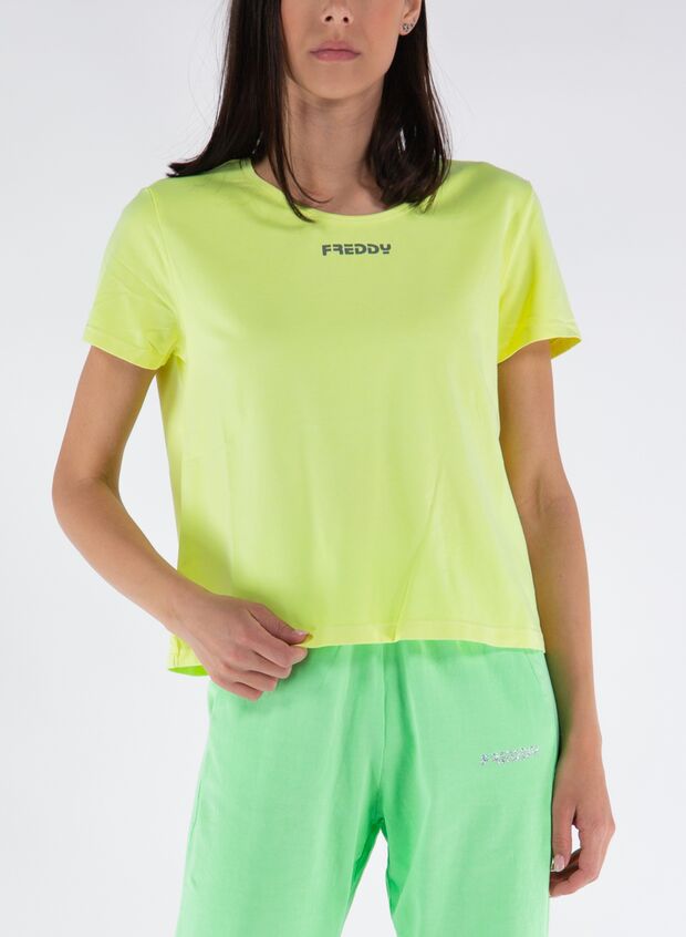 T-SHIRT SLOUNGE, Y109YELLOW FLUO, large