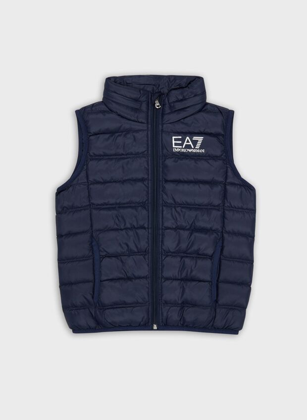 EA7 PIUMINO SMANICATO RAGAZZO Bianco, Blu | Sport85