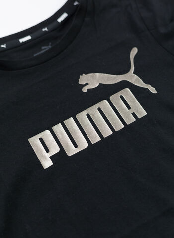 T-SHIRT ESS 2 LOGO RAGAZZA, 56 BLK, small