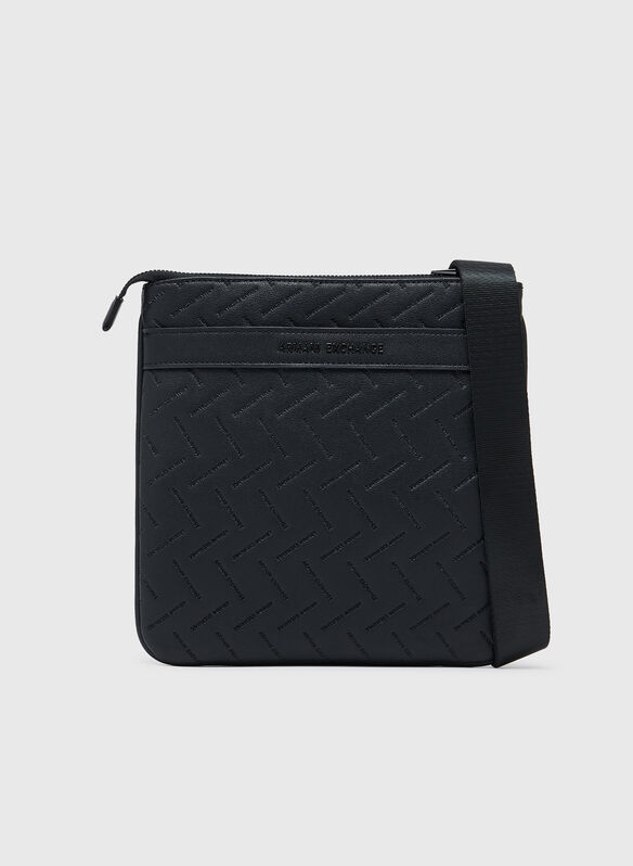 BORSA TRACOLLA IN TESSUTO TECNICO, UC001 BLK, medium