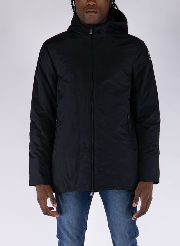 GIACCA CAPE SOFT IN PILE, BLACK, large