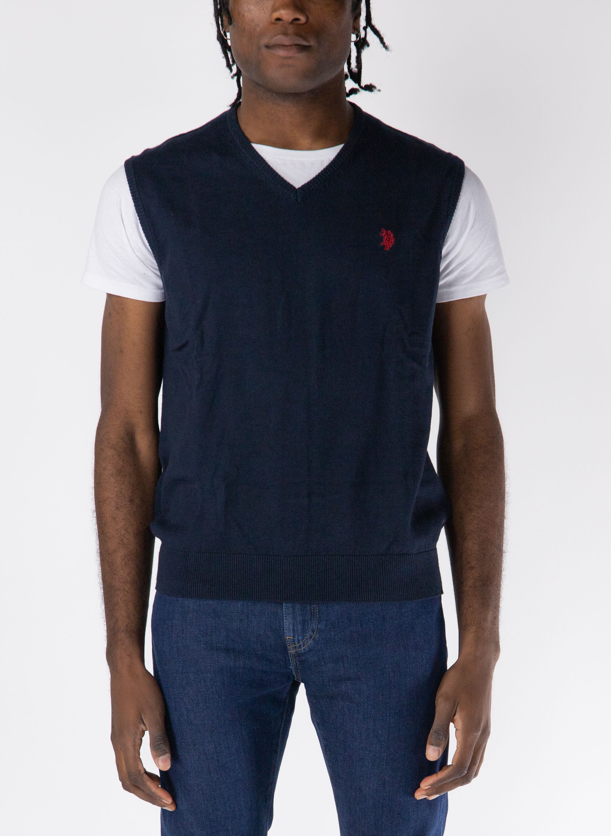 U.S. POLO ASSN. MAGLIONE SCOLLO A V