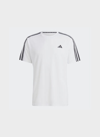 T-SHIRT DA ALLENAMENTO TRAIN ESSENTIALS 3-STRIPES, WHT, small