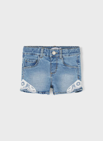 SHORTS JEANS SALLI BAMBINA, MEDIUM BLUE, small