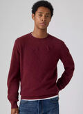 MAGLIONE LMBSW ROMBI, 0034 BORDEAUX, thumb