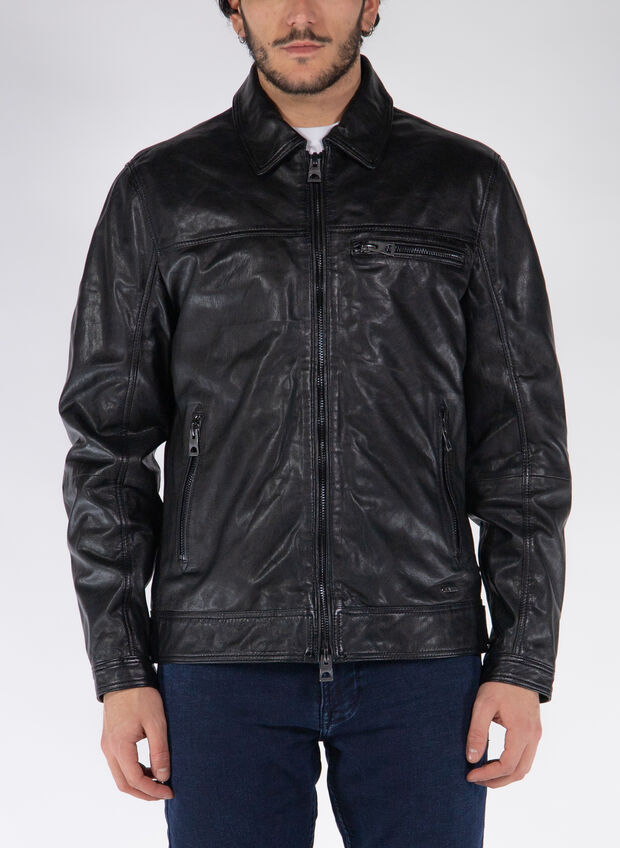 GIACCA PELLE, JBLK BLK, large
