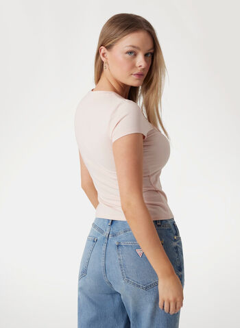 T-SHIRT CON LOGO, G6J3 PINK, small