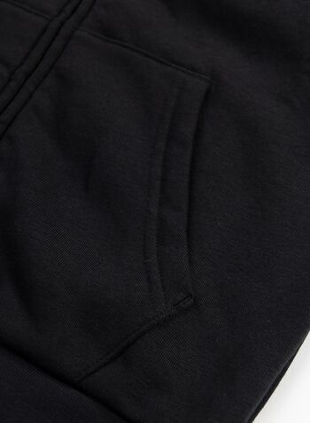 FELPA BASIC FULL ZIP RAGAZZO, KK001BLK, small