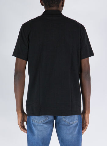 POLO REGULAR IN COTONE ORGANICO STRETCH, 031 BLK, small