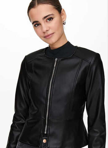 GIUBBOTTO SAMARY ECOPELLE, BLACK, small