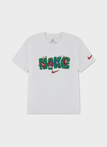 T-SHIRT GRAPHIC BAMBINO, 001 WHT, small