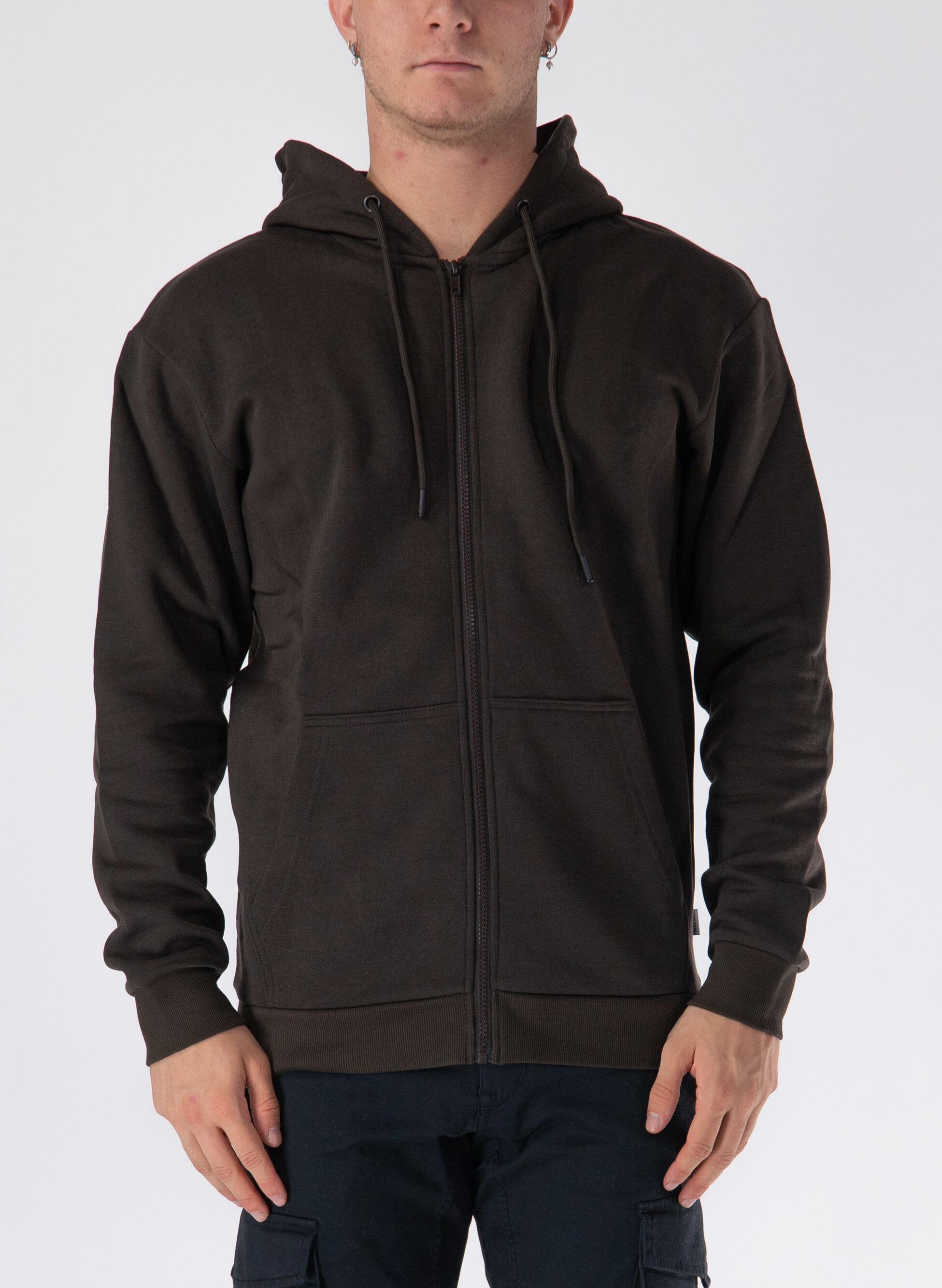 FELPA CON CAPPUCCIO FULL ZIP M