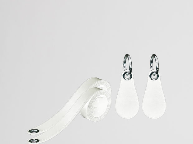 MANICI LUNGHI COMPONIBILI IN ECOPELLE LATTE, LATTE, large