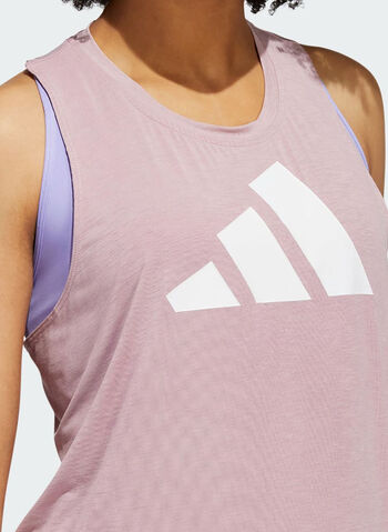 CANOTTA 3-STRIPES LOGO, PINK, small