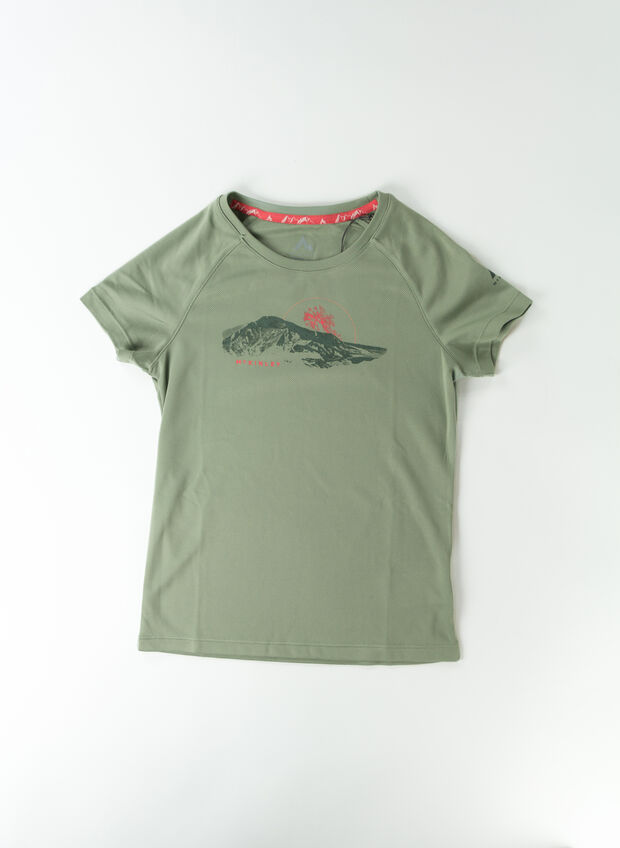 MAGLIA ASTER GRAPHIC RAGAZZA, 681 GREEN, large