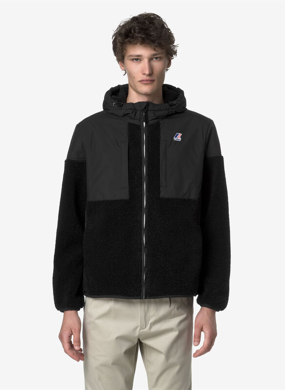 GIUBBOTTO SAMSON ORSETTO FULL ZIP UNISEX, USY BLK, medium
