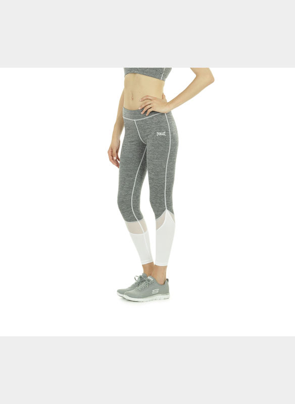 LEGGING IN TESSUTO TECNICO FIAMMATO E MICRORETE, M810ANTR, medium