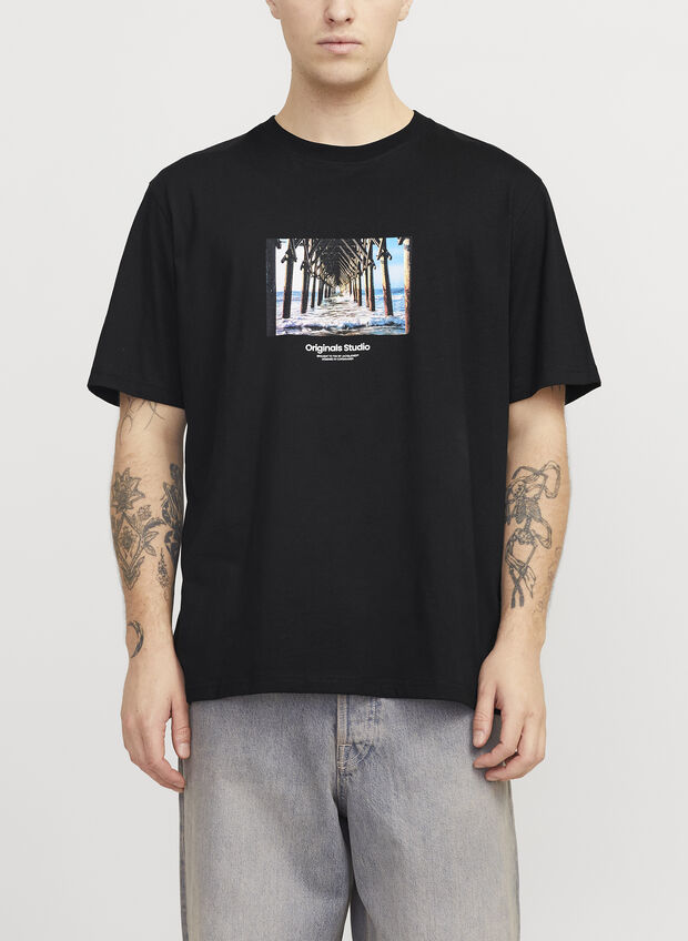 T-SHIRT SHORTSLEEVE ORIGINAL STUDIO, BLACK, large