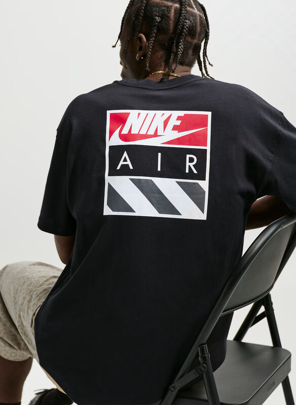 T-SHIRT AIR BOX STAMPA POSTERIORE, 010 BLK, medium