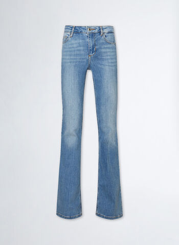 JEANS FLARE A VITA ALTA, 78398 CHIARO, small