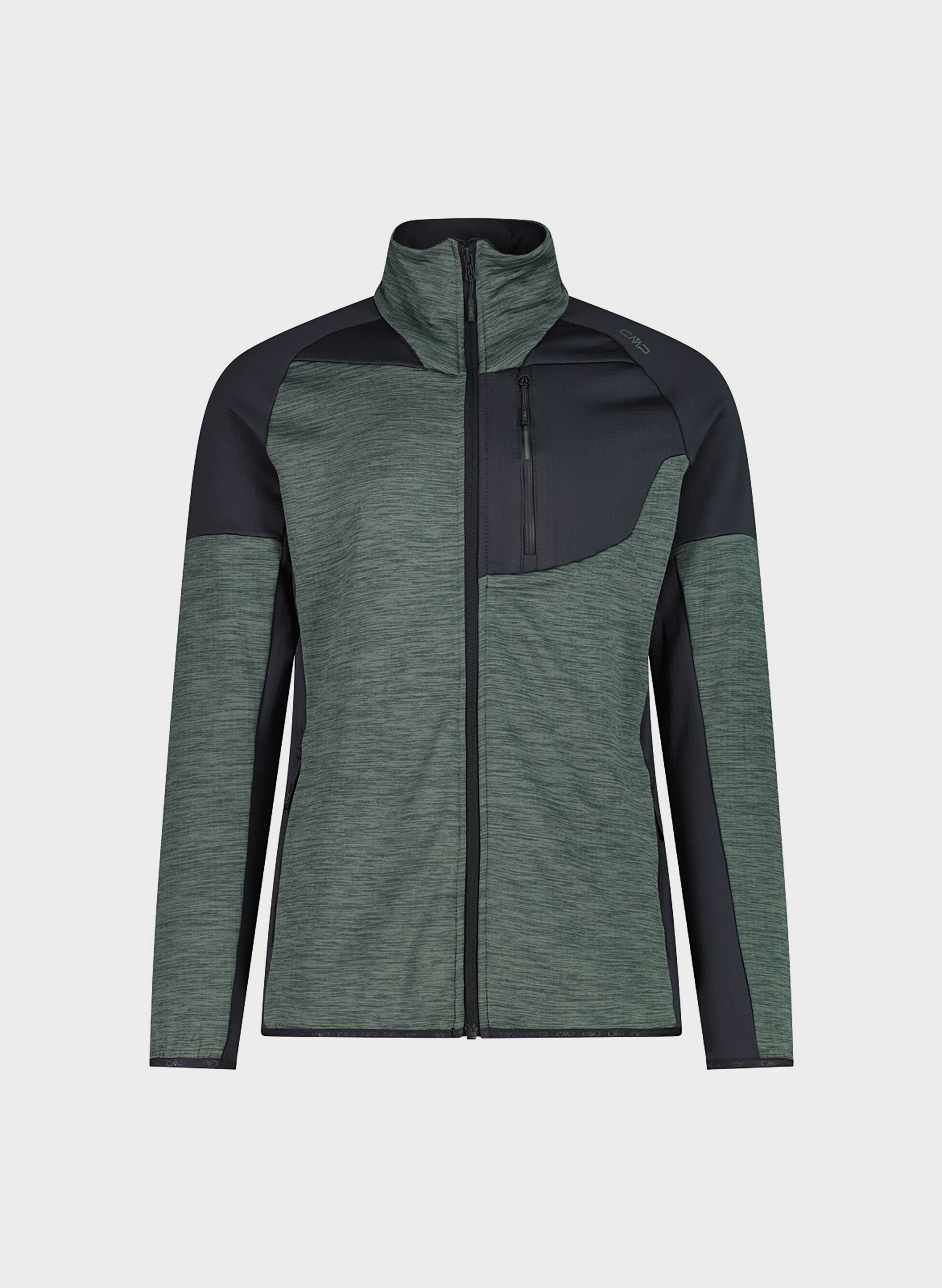 FELPA GRID TECH MEZZA ZIP MELANGE