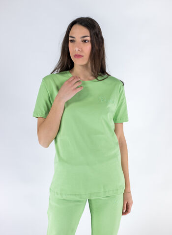 T-SHIRT MICRO LOGO RICAMO, , small