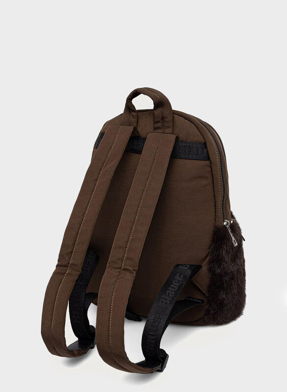ZAINETTO WAVE ECOPELLICCIA, DKB BROWN, medium