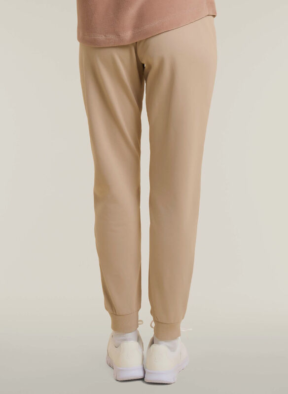 PANTALONE CON FONDO A COSTINA E BANDE LOGATE, Z44 NOCCIOLA, medium