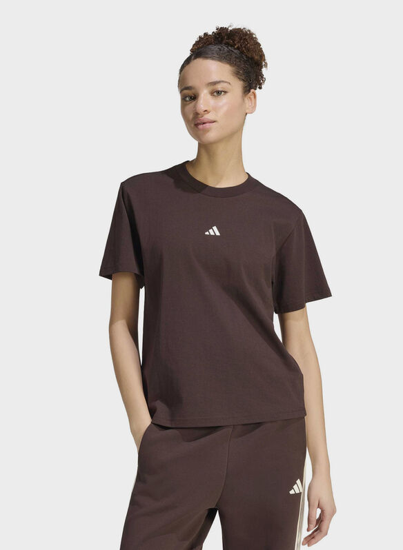 T-SHIRT MICRO LOGO, - COFFEE, medium