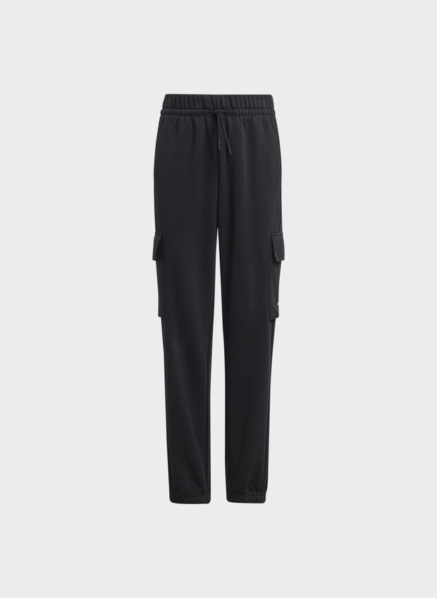 PANTALONE CARGO ESSENTIALS JUNIOR, BLK, large