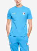 T-SHIRT FISI IN JERSEY STRETCH, M9092 IBIZA BLUE FISI, thumb