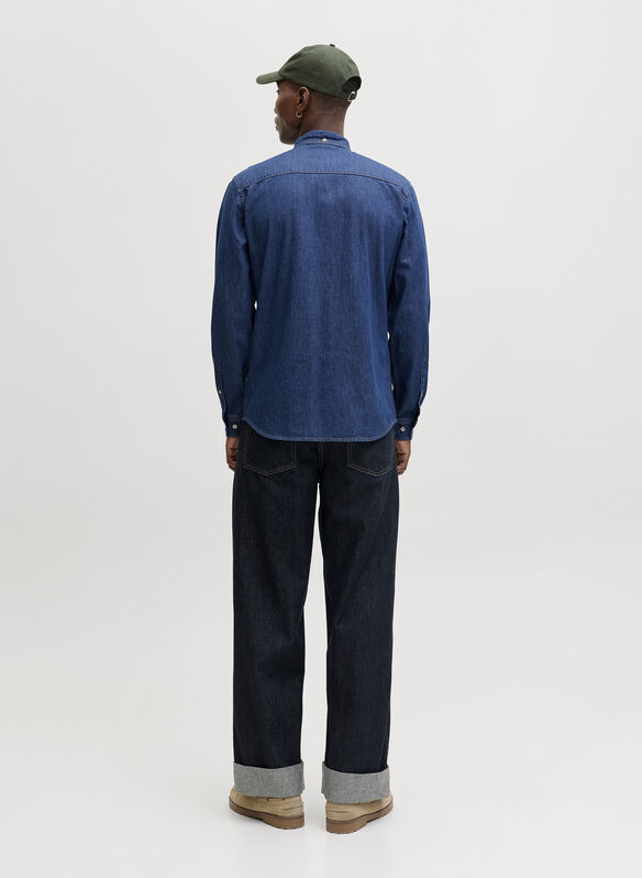 CAMICIA IN JEANS, BLUE DENIM, medium