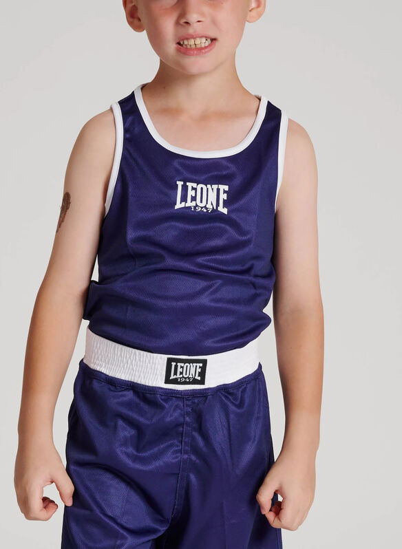 CANOTTA BOXE DOUBLE FACE JUNIOR, 21 NVYRED, medium